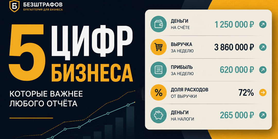 Пять цифр в неделю — и понятно, бизнес живёт или просит помощи