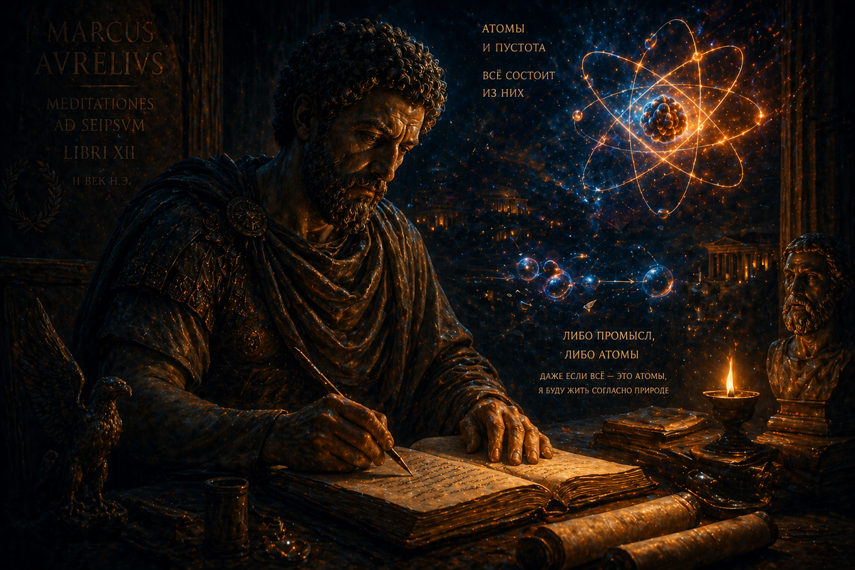 МАРК АВРЕЛИЙ (лат. Marcus Aurelius Antoninus; при рождении — Марк А́нний Вер, лат. Marcus Annius Verus; 26 апреля 121, Рим — 17 марта 180, Виндобона) — римский император с 161 года из династии Антонинов, философ, представитель позднего стоицизма, последователь Эпиктета. Последний из пяти хороших императоров РИМА).