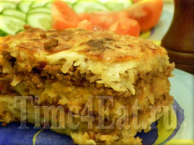 Картофельная запеканка с мясом
