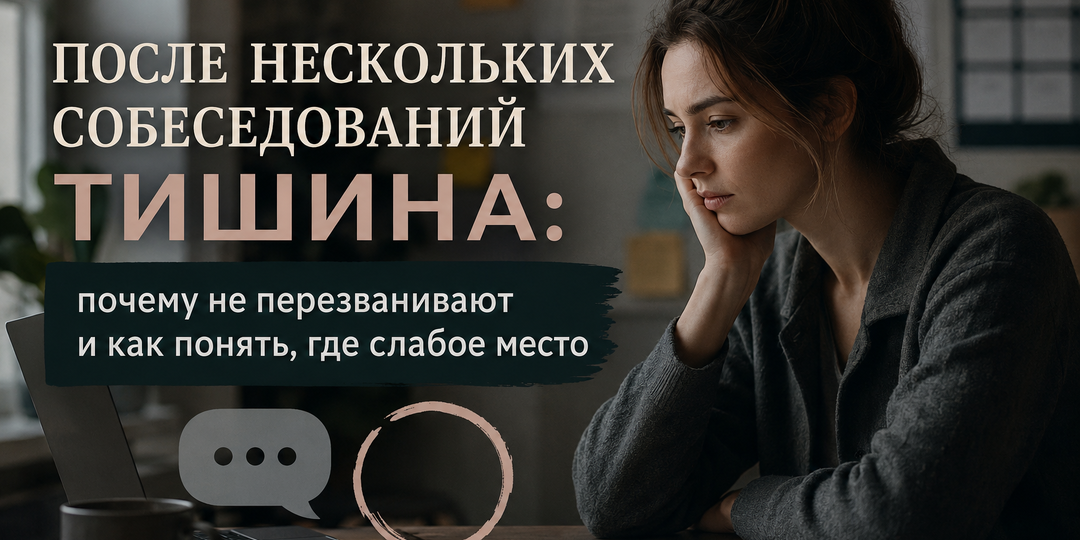 "После нескольких собеседований тишина: почему не перезванивают и как понять, где слабое место"