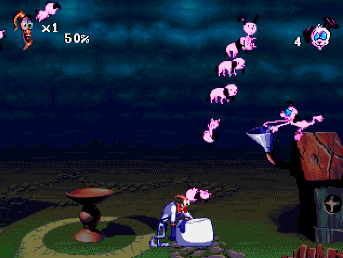 Червяк Джим 2 Sega