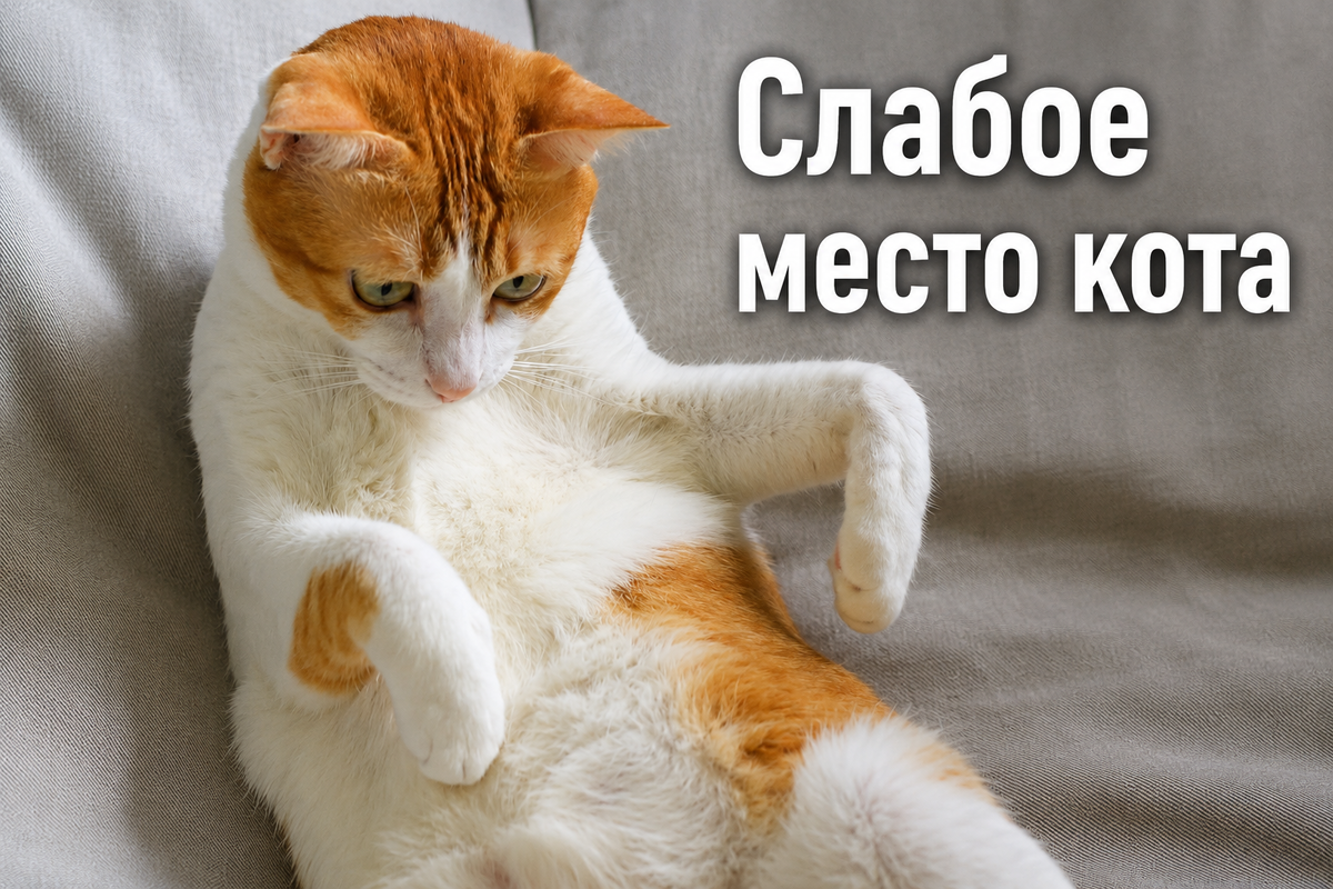 Какое самое слабое место у котов
