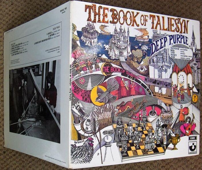Английский вариант конверта Deep Purple "The Book of Taliesyn"