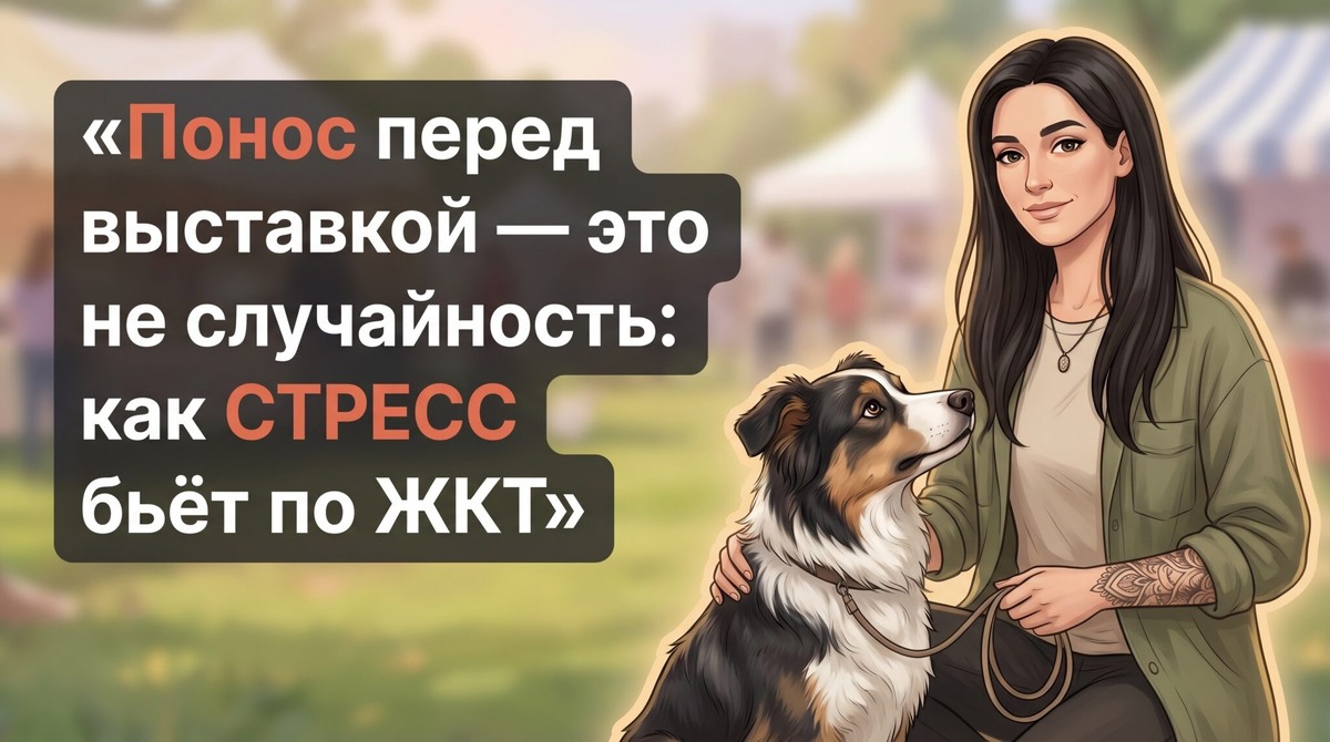    Понос перед выставкой: как стресс собаки связан с её ЖКТ. Анна Марковская