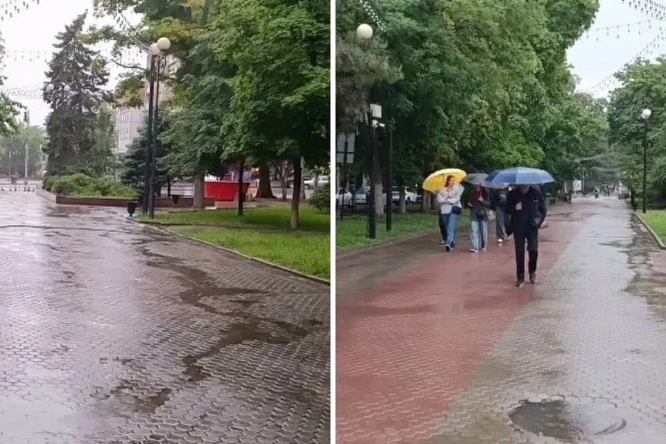    В Батайске прошел град, а на въезде в Ростов небо потемнело до черного вечером 31 мая 2026. Кристина КРУГОВЫХ