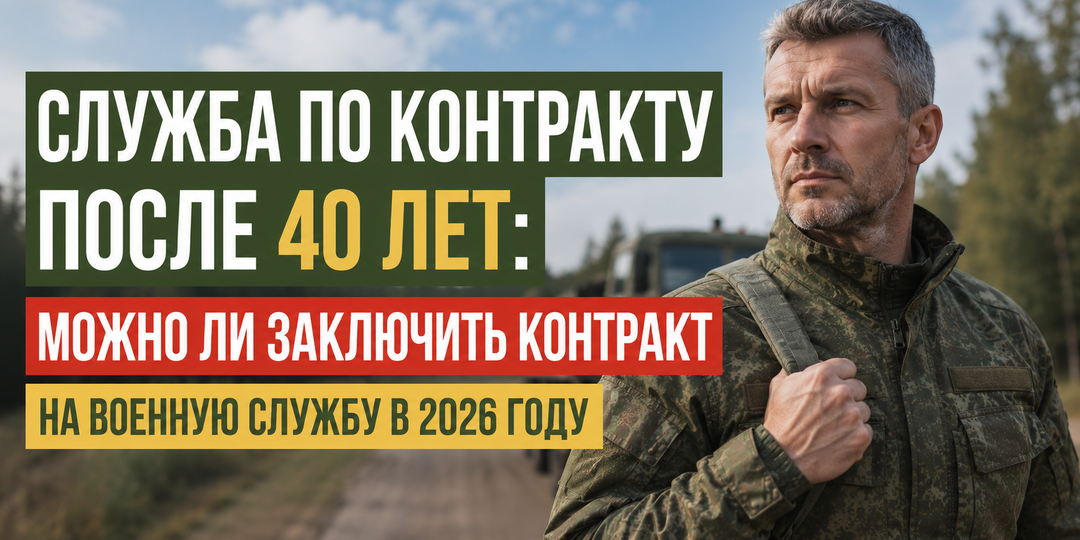 Служба по контракту после 40 лет: можно ли заключить контракт после 40 лет на военную службу в 2026 году