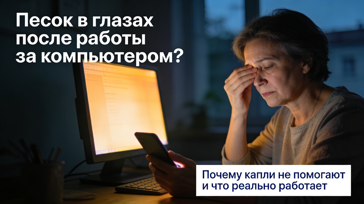 Берёте телефон, начинаете щуриться, ловите резь.