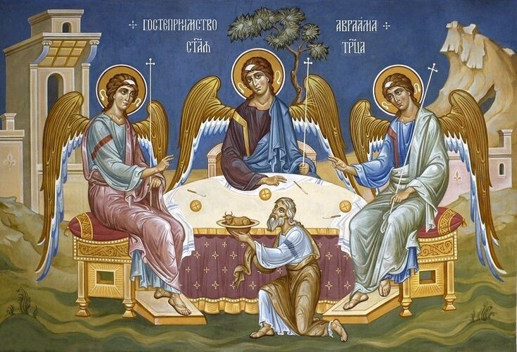 Гостеприимство Авраама, икона