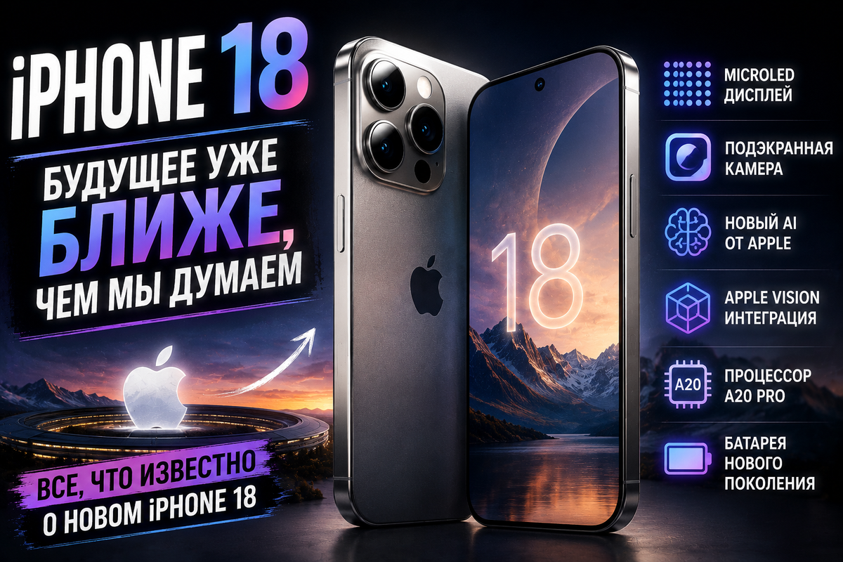 iPhone 18 может стать первым смартфоном Apple, который действительно изменит правила игры