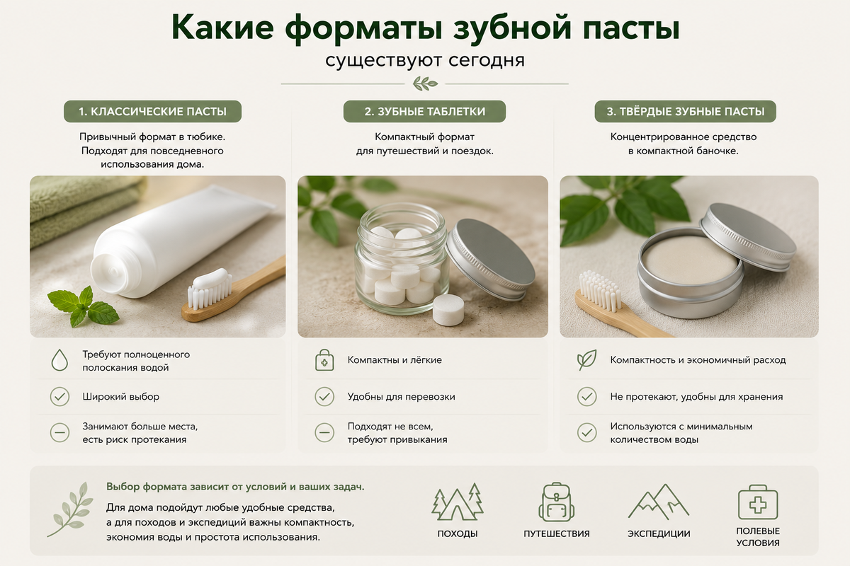 виды зубных паст (изображение сгенерировано ИИ)
