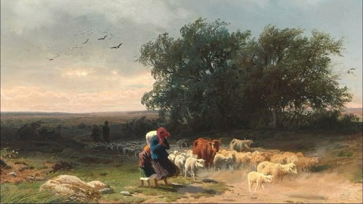 Федор Васильев. "Возвращение стада", 1868.
