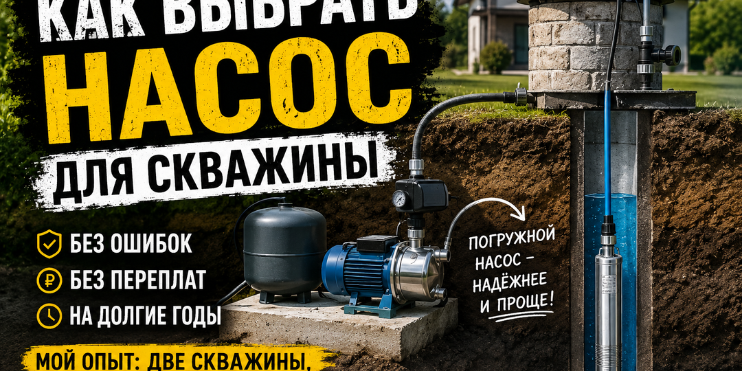 Как я чуть не купил не тот насос для скважины: две скважины, советы друга и урок на десятки тысяч рублей
