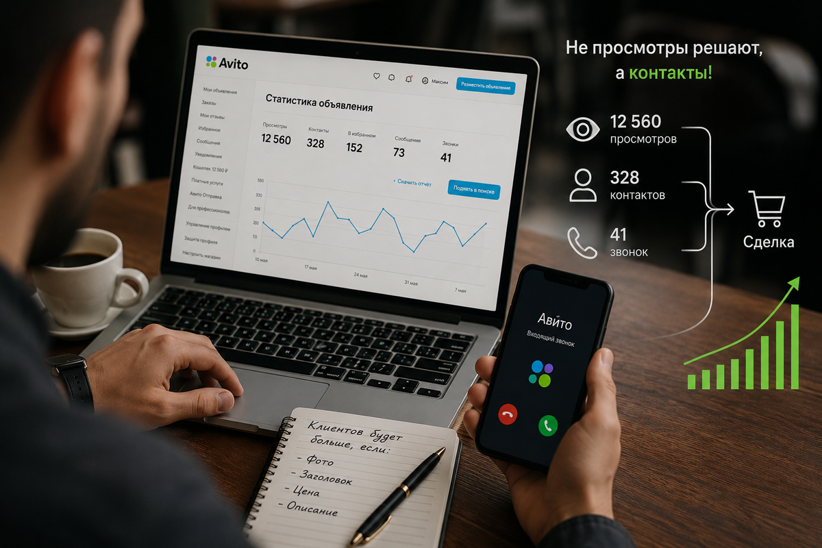 90% продавцов на Авито даже не знают этого: как заранее понять, сколько будет звонков