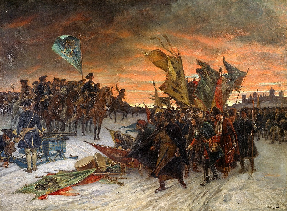 А началось всё с Нарвы. «Триумф под Нарвой». Густав Седерстрём, 1910 год