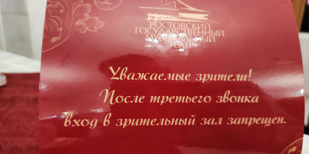Об одном большом недостатке рассказали зрители Ростовского музыкального театра