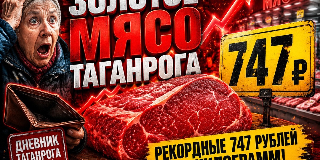 🥩 Мясо в Таганроге — самое дорогое в области