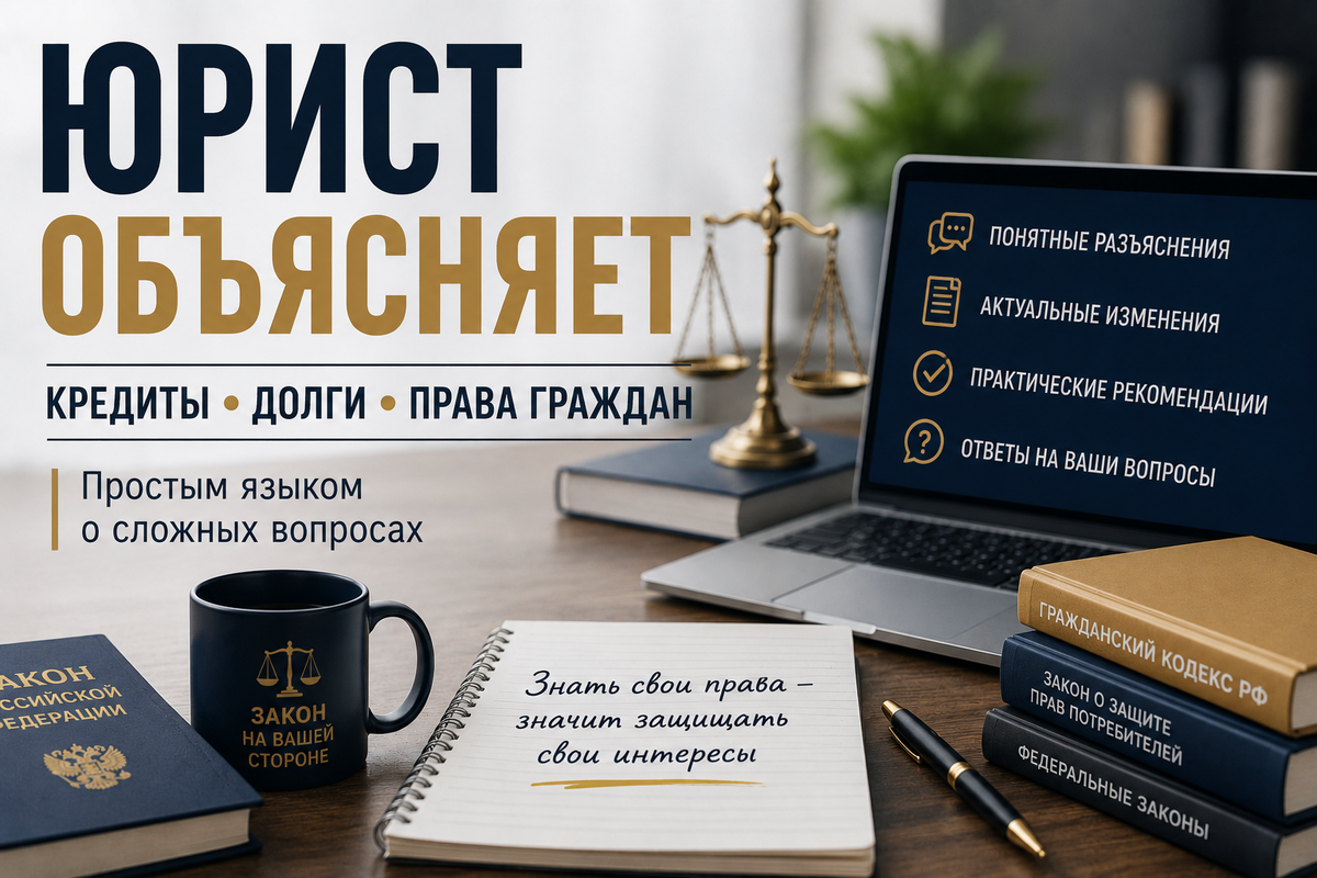 Почему возникают долги? Какие права есть у заемщиков? Что делать в сложной финансовой ситуации? На канале «Юрист объясняет» будем отвечать на эти и другие вопросы простым и понятным языком.