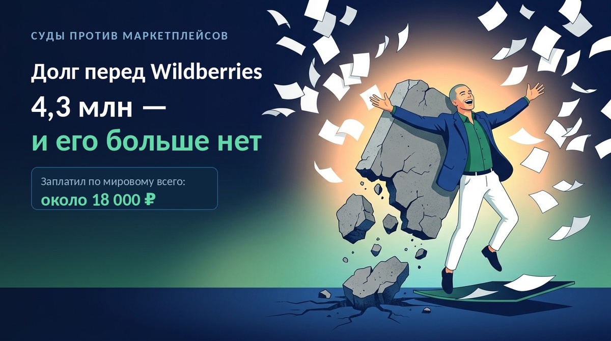 В некоторых случаях знание бывшего продавца про иск Вайлдберриз и активная позиция в суде позволяет добиться полного отказа в иске маркетплейсу.