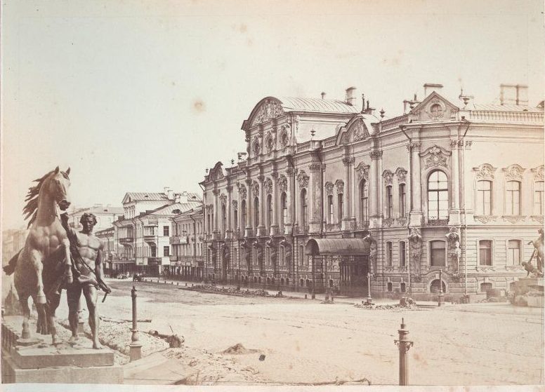 Невский проспект. 1859–1861 годы. Фотограф Иван Бианки. Источник: pastvu