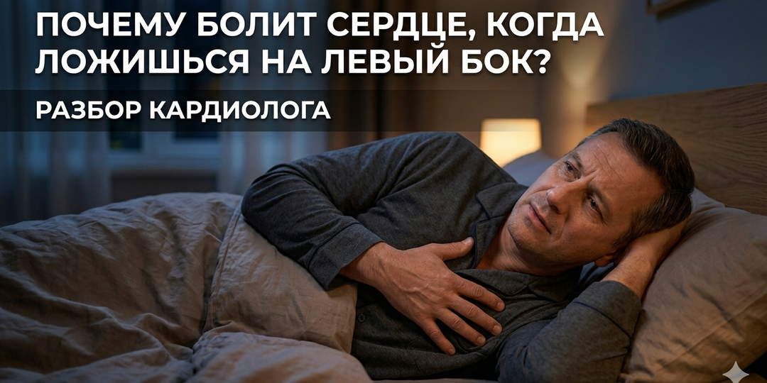 Почему болит сердце, когда ложишься на левый бок? Разбор кардиолога