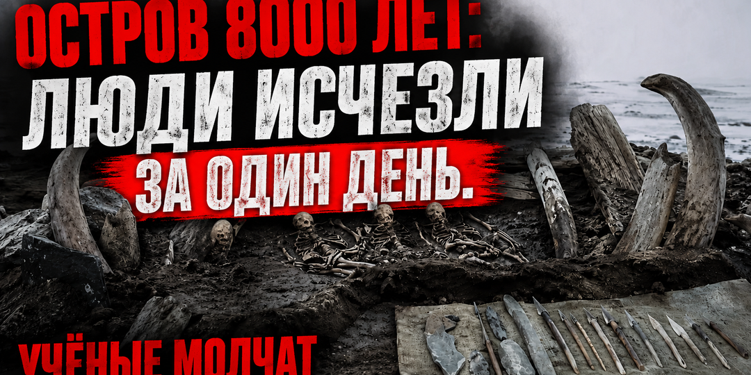 Люди жили на острове 8000 лет. А потом в один день просто исчезли. Найдены черепа, которых там быть не может