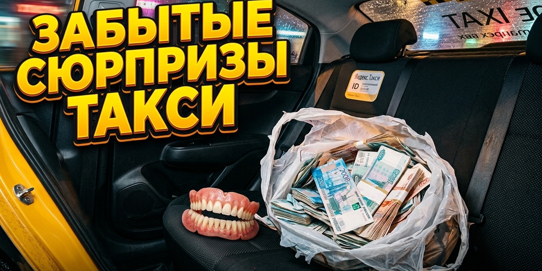 От челюсти до миллиона в пакете: подборка самых странных вещей, которые пассажиры оставляли на заднем сиденье на этой неделе