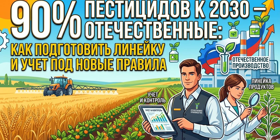 90% пестицидов к 2030 – отечественные: как подготовить линейку и учет под новые правила