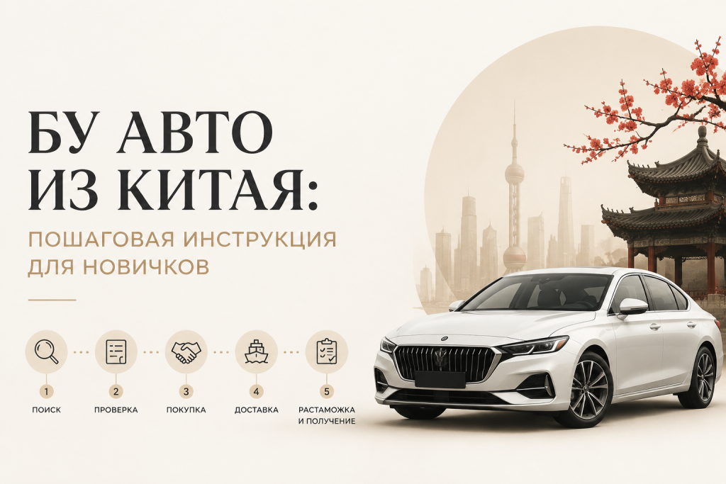    Как купить бу авто из Китая: пошаговая инструкция для новичков