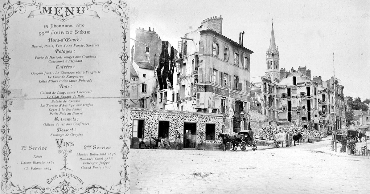 Меню одного из ресторанов. Изображение: Alexandre Étienne Choron & Adolphe Braun / Wikipedia