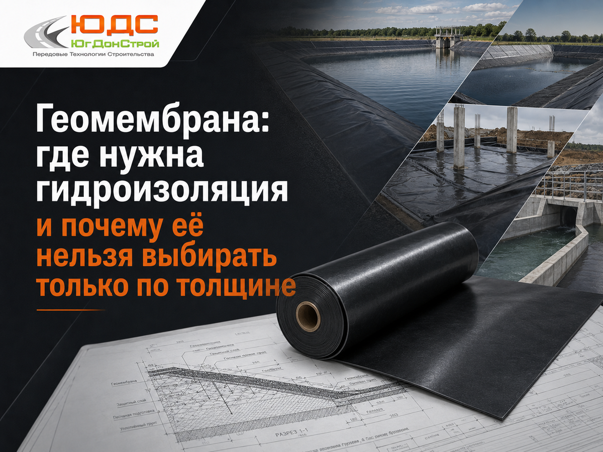 Применение геомембраны для гидроизоляции и защиты конструкций - югдонстрой.рф