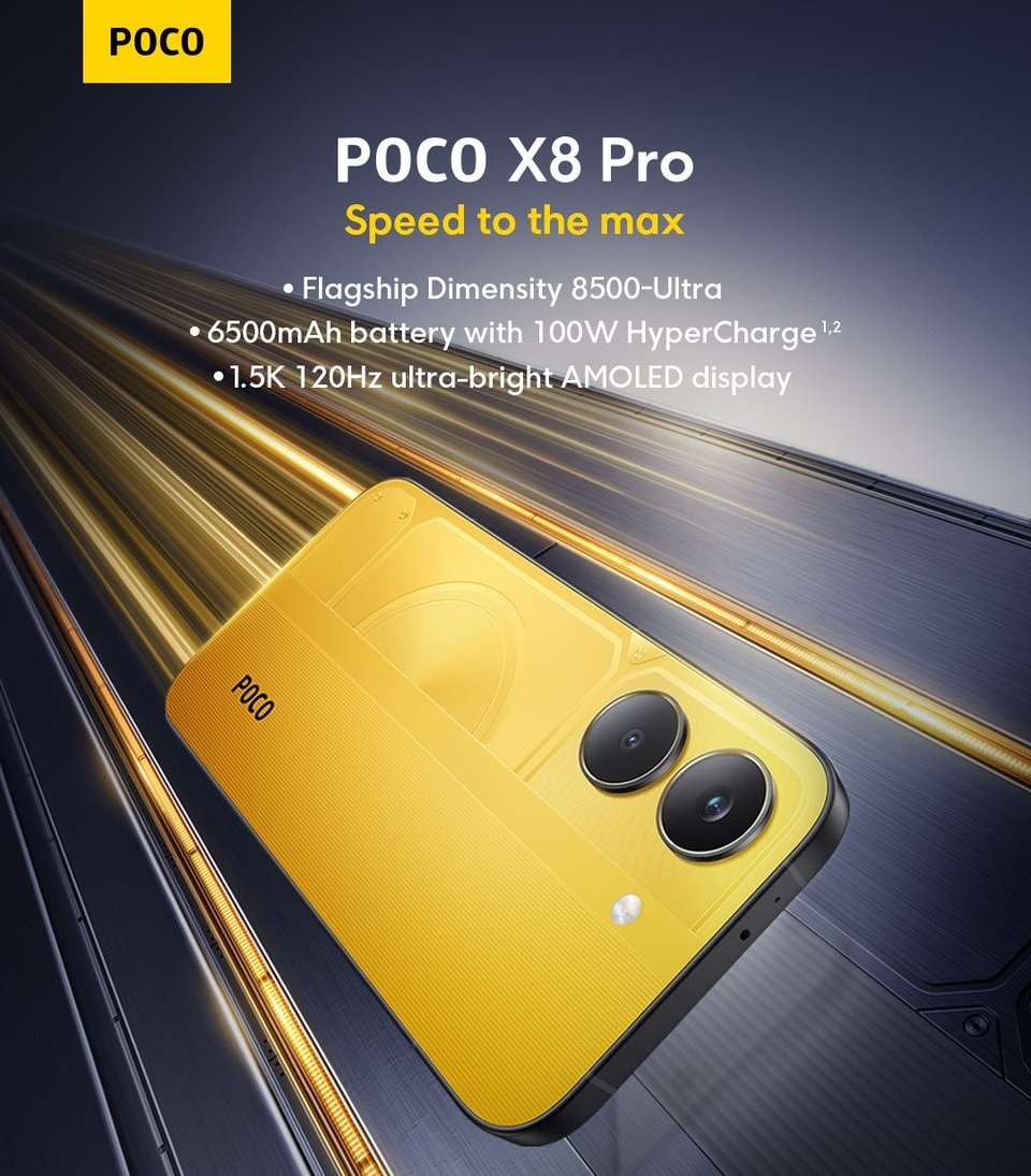   POCO X8 Pro Yellow Edition