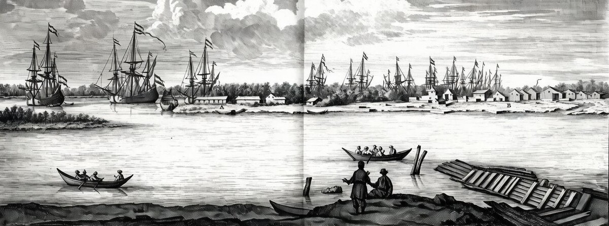 Соломбальская верфь в Архангельске в XVIII в.