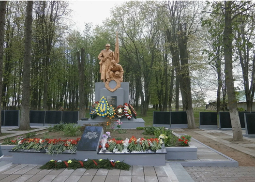 Вороны, агрогородок, Витебская обл., Беларусь, братское захоронение № 4391