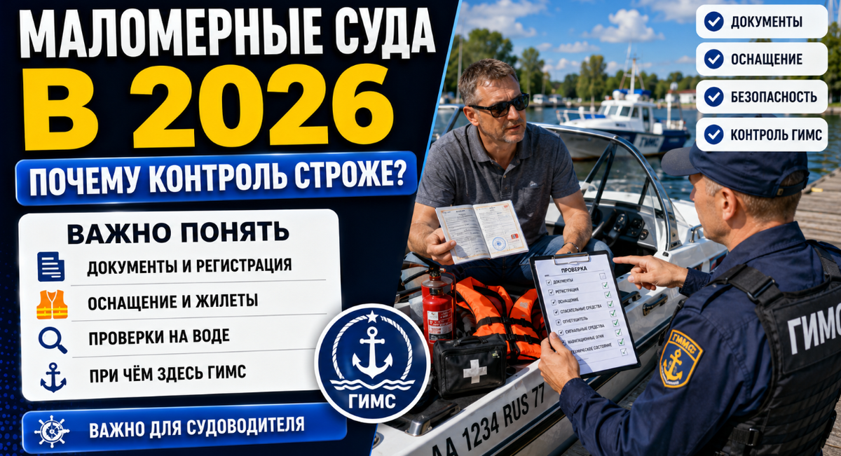 ГИМС, маломерные суда, управление маломерным судном
