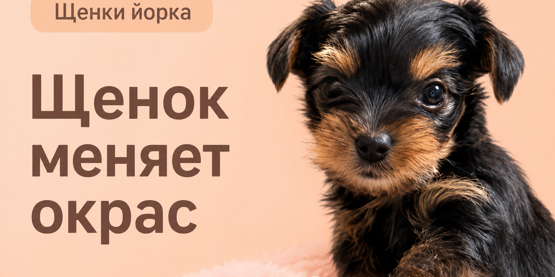 Как меняется окрас щенка йорка с возрастом