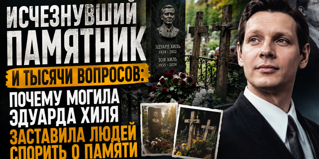 Исчезнувший памятник и тысячи вопросов: почему могила Эдуарда Хиля заставила людей спорить о памяти