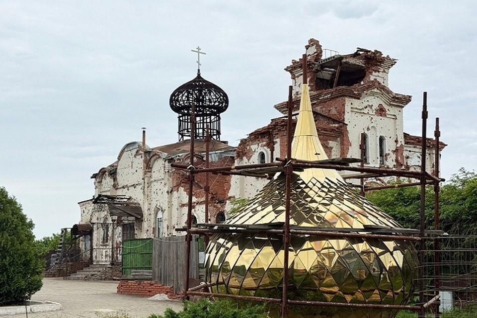    Хуснуллин поручил восстановить жилые дома рядом с Иверским монастырем в Донецке. Фото: ТГ/Хуснуллин