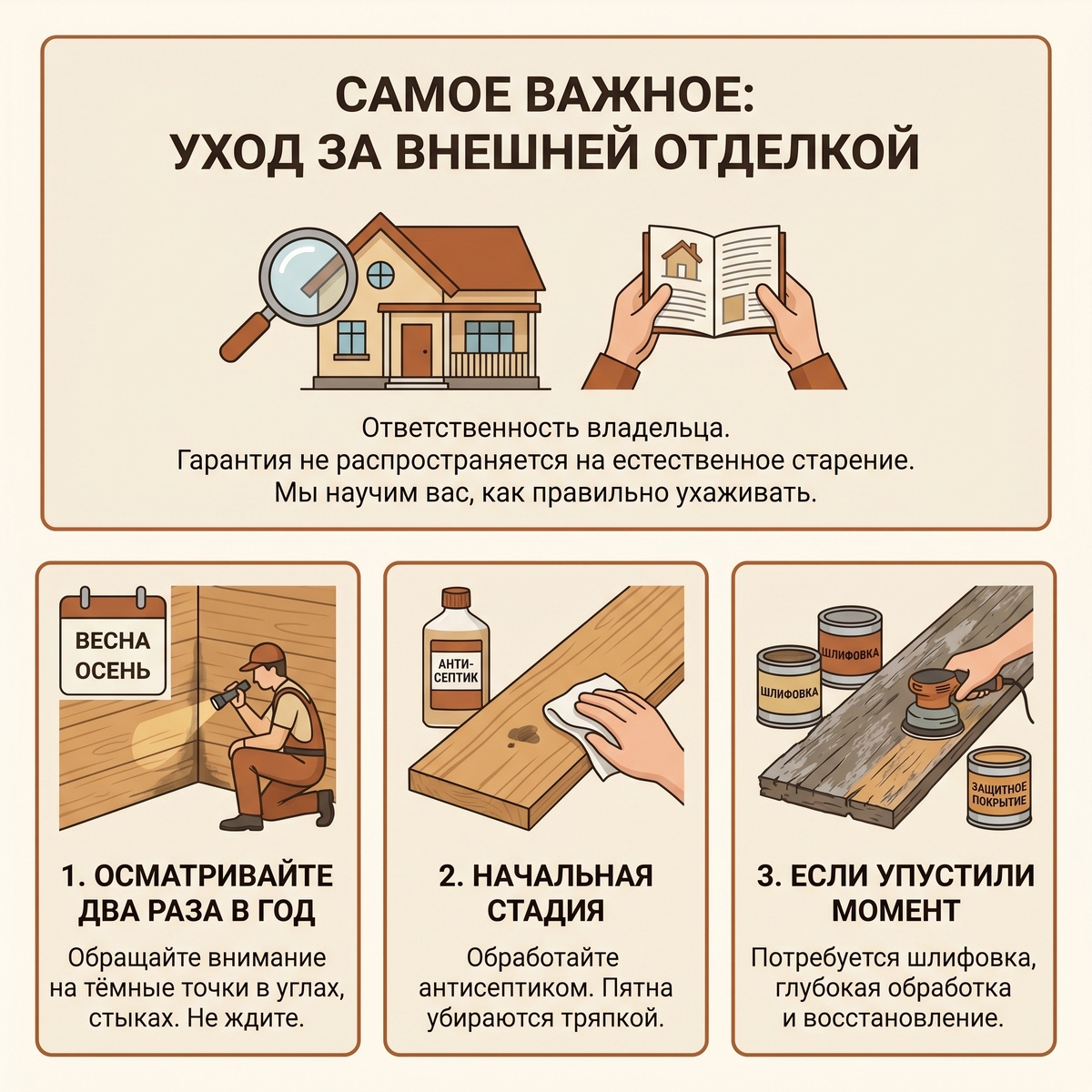 Плесень и потемнение древесины