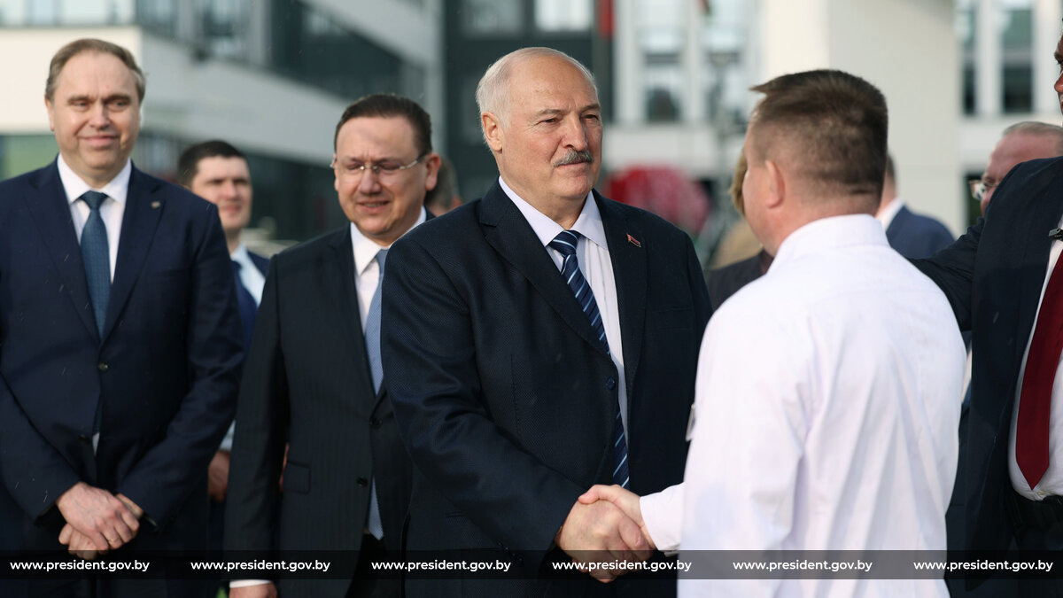 Александр Лукашенко на церемонии открытия Гродненской областной клинической больницы. Фото: Пресс-служба Президента Беларуси