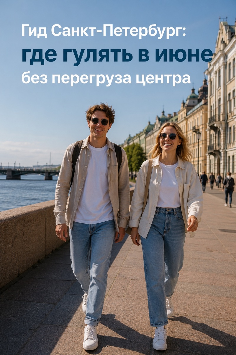 Гид Санкт-Петербург: где гулять в июне без перегруза центра