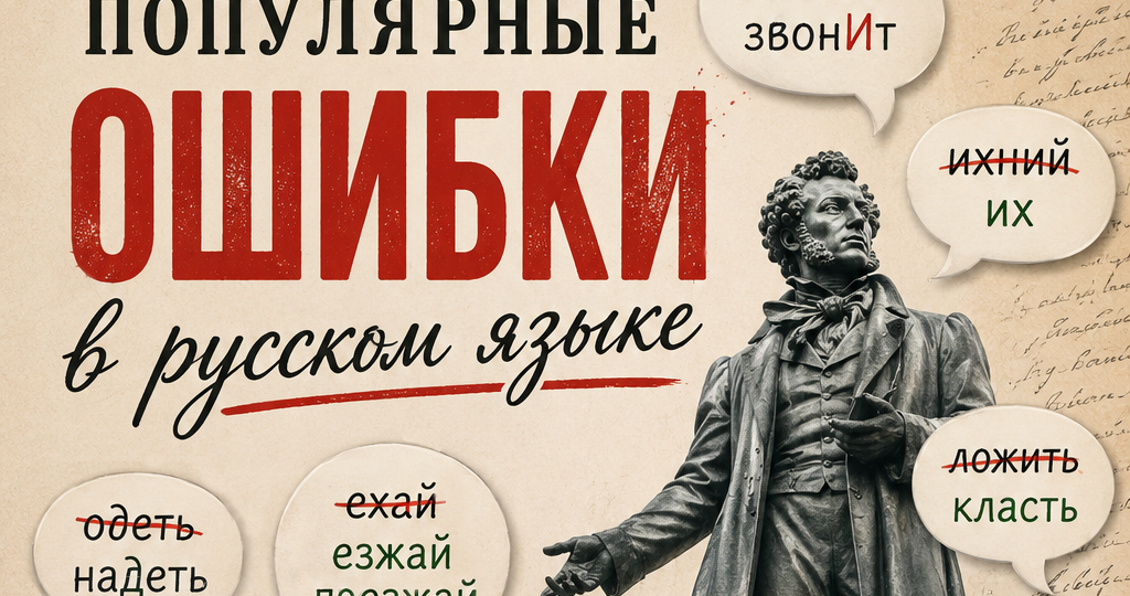 «Ложить», «ихний», «звОнит»: самые раздражающие ошибки в русском языке