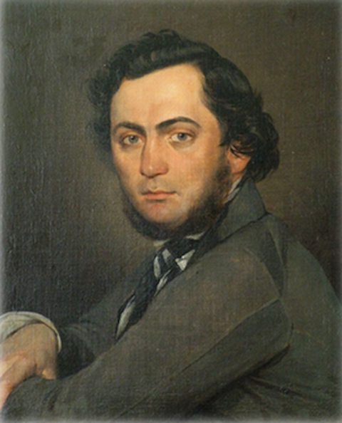     Яков Яненко. Портрет М.И. Глинки (1840-е)