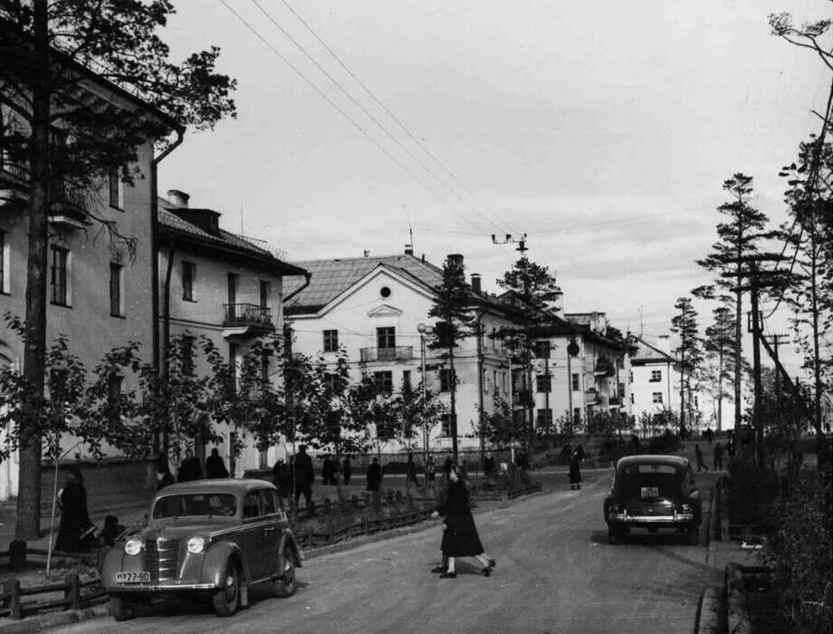 1955 год - Ул. Сибирская; https://vk.com/oldusoliesibirskoesus