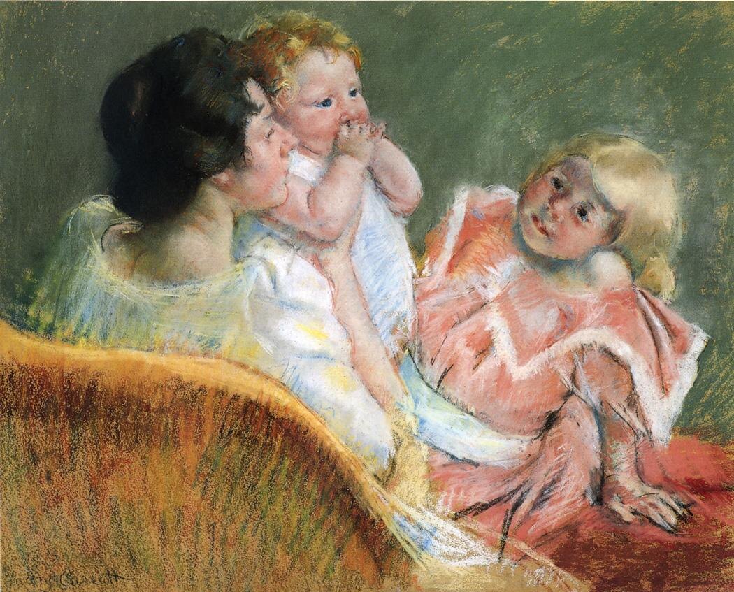     Кассат Мэри. Мать и дети. 1901