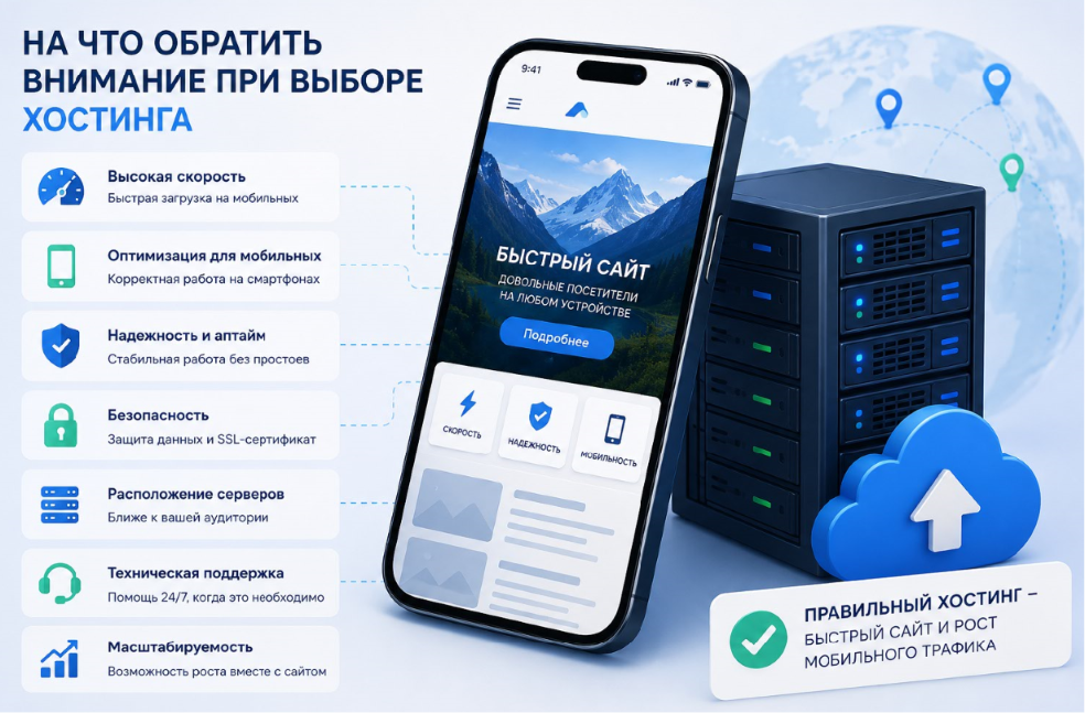 Сверхбыстрые диски NVMe. На сервере хостинга все файлы вашего сайта и база данных лежат на накопителях. Старые жесткие диски работают медленно. Современные серверы должны быть оснащены дисками NVMe — это аналог очень быстрых флешек. Они позволяют серверу находить нужную информацию за доли секунды и сразу отправлять ее на телефон.