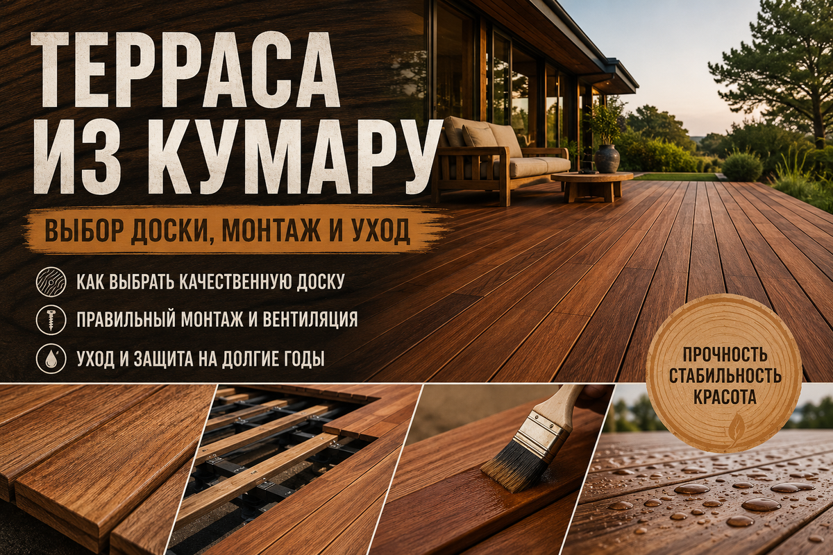 Терраса из кумару выбор и уход