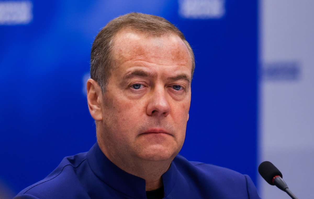    Председатель "Единой России", зампред Совбеза РФ Дмитрий Медведев  Павел Селезнев/ТАСС
