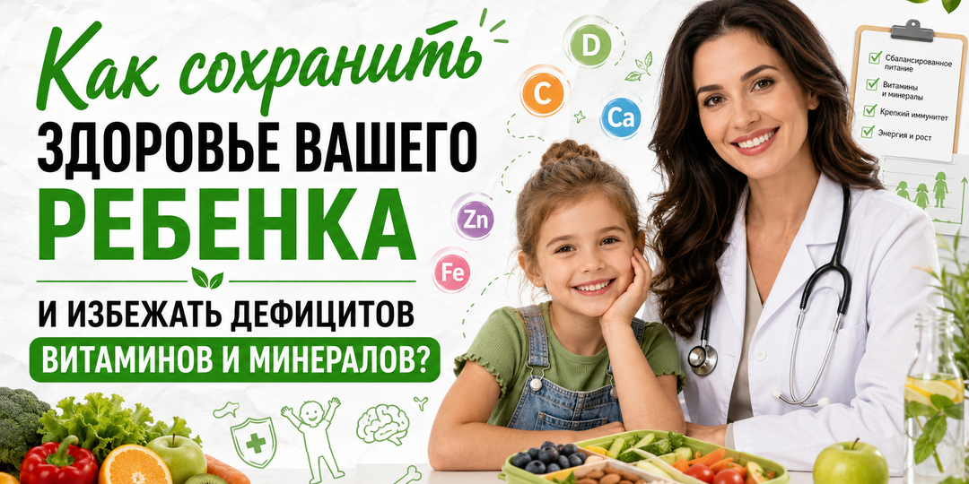 Как сохранить здоровье вашего ребенка и избежать дефицитов витаминов и минералов?