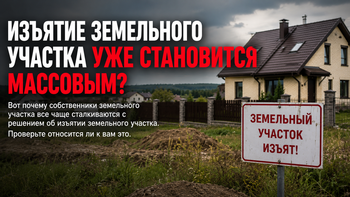 Изъятие земельного участка уже становится массовым? - СК АССЕТ