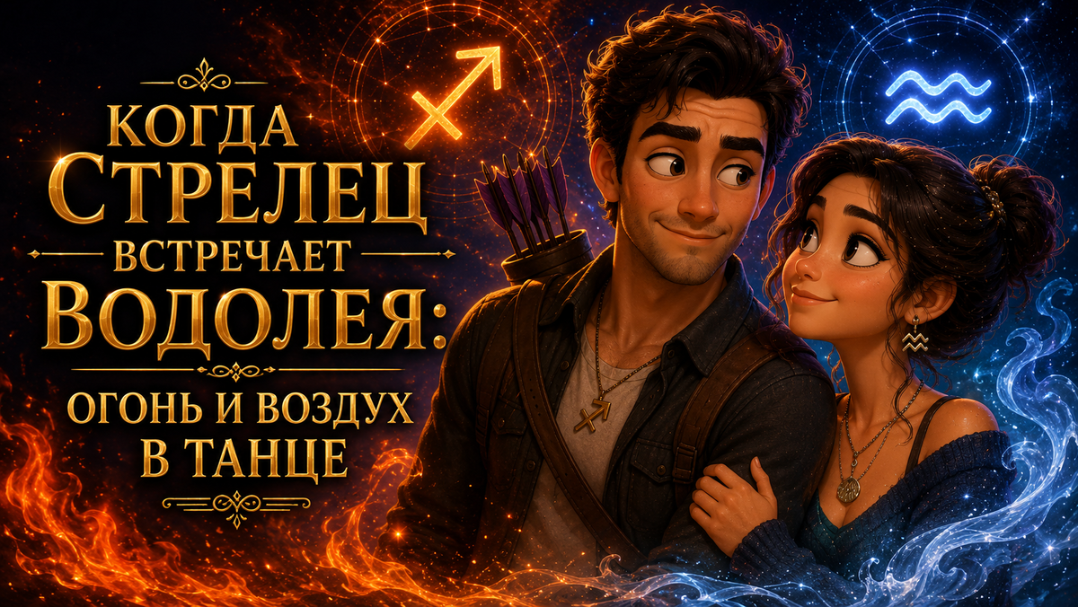 Стрелец-мужчина и водолей-женщина